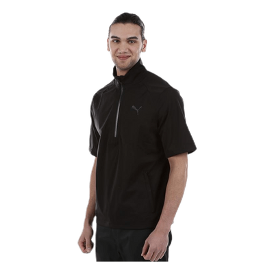 Short Sleeve Rain Popover Black