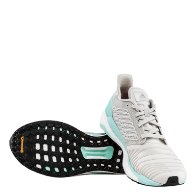 Solar Boost Shoes Raw White / Clear Mint / Active Purple