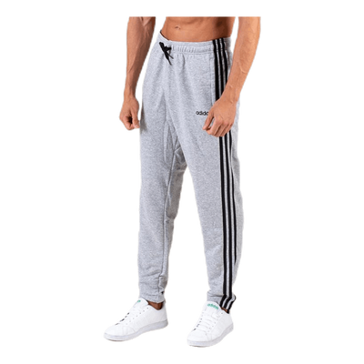 Essentials 3 Stripes Tapered Pant French Terr Medium Grey Heather / Black