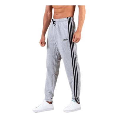 Essentials 3 Stripes Tapered Pant French Terr Medium Grey Heather / Black