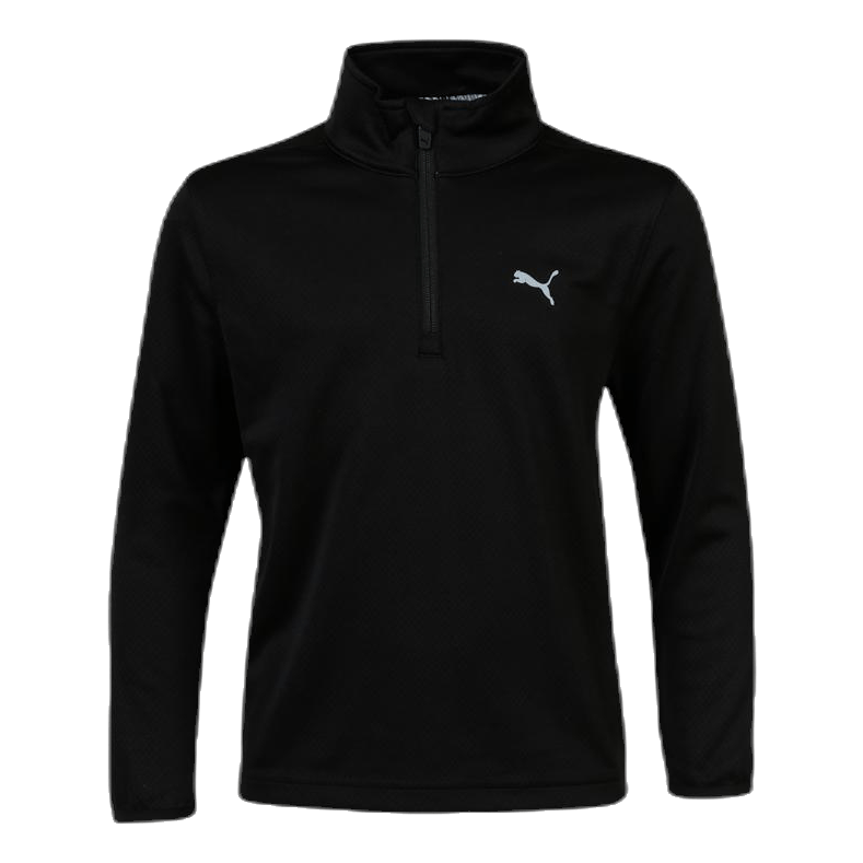 Boys 1/4 Zip Black