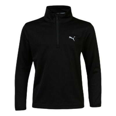 Boys 1/4 Zip Black