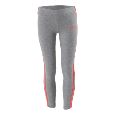 Essential 3 Stripe Tights Youth Pink/Grey