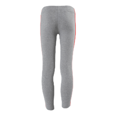 Essential 3 Stripe Tights Youth Pink/Grey