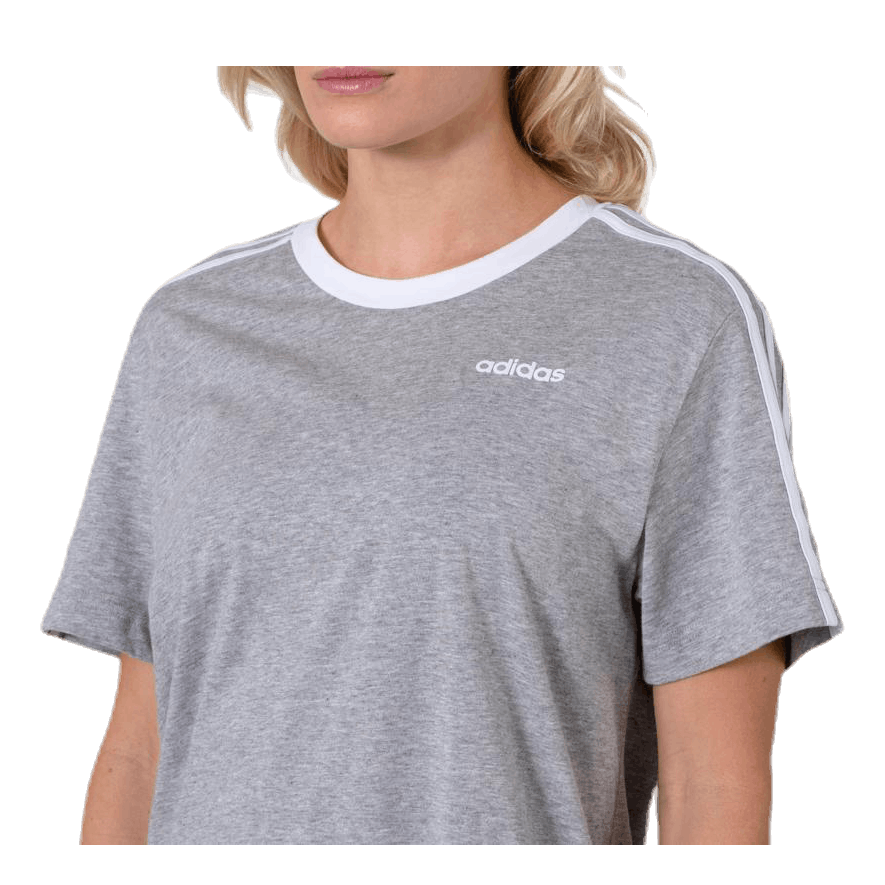 3 Stripes Essential Boyfriend Tee Medium Grey Heather