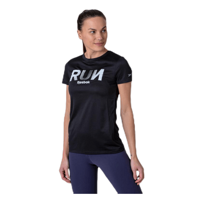 Running Essential Graphic Tee Black