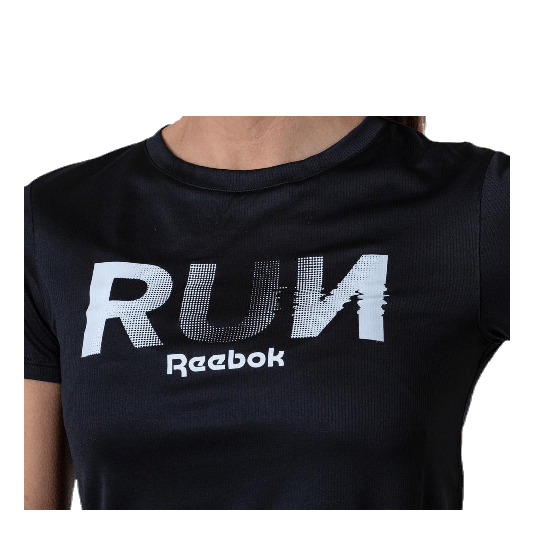 Running Essential Graphic Tee Black