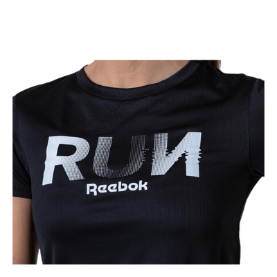 Running Essential Graphic Tee Black