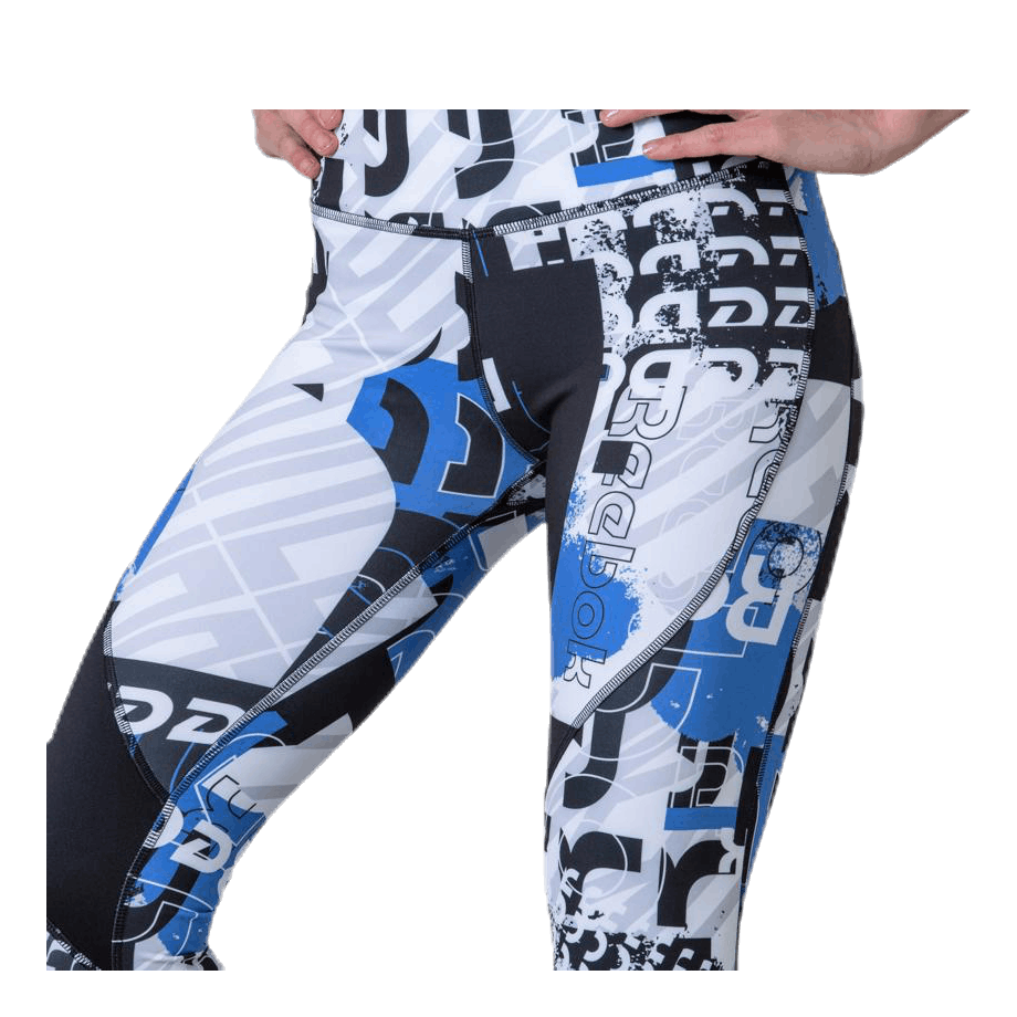 Wor Myt Aop 7/8 Blue/White