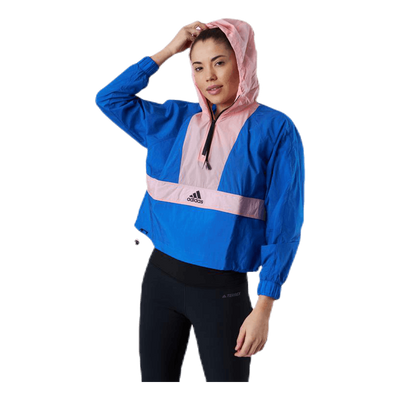 Cropped Wind Rdy Blue/Pink