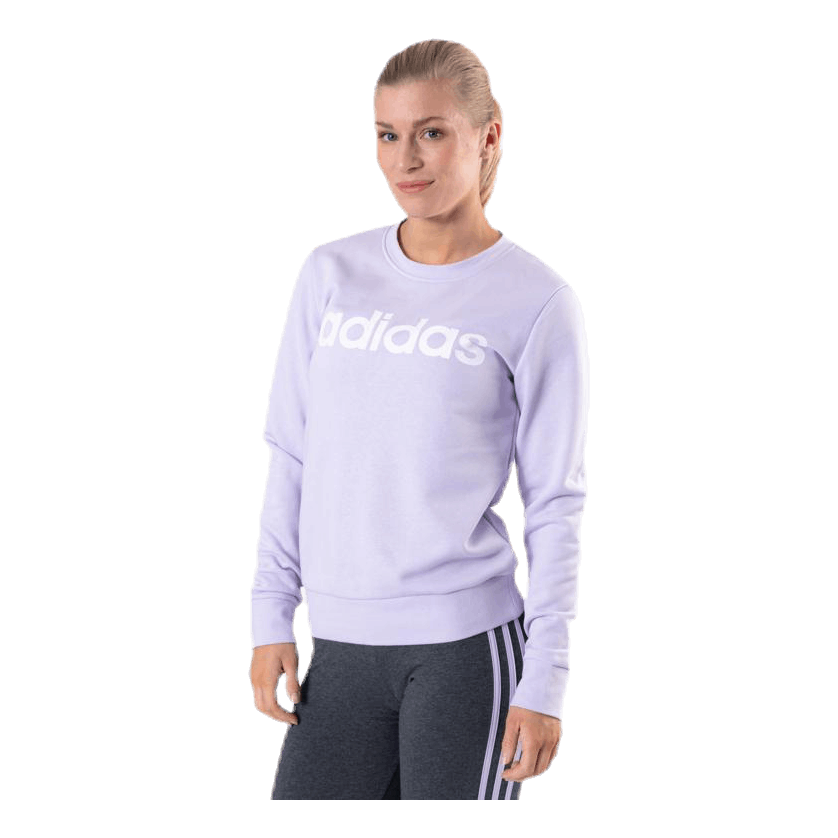 Essentials Linear Crewneck Purple Tint / White