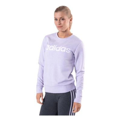 Essentials Linear Crewneck Purple Tint / White