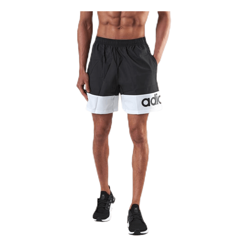 D2M Colour Block Short White/Black