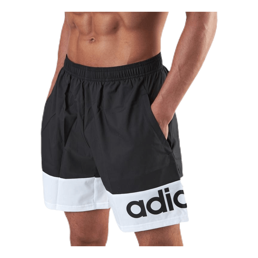 D2M Colour Block Short White/Black