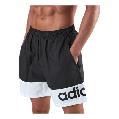 D2M Colour Block Short White/Black