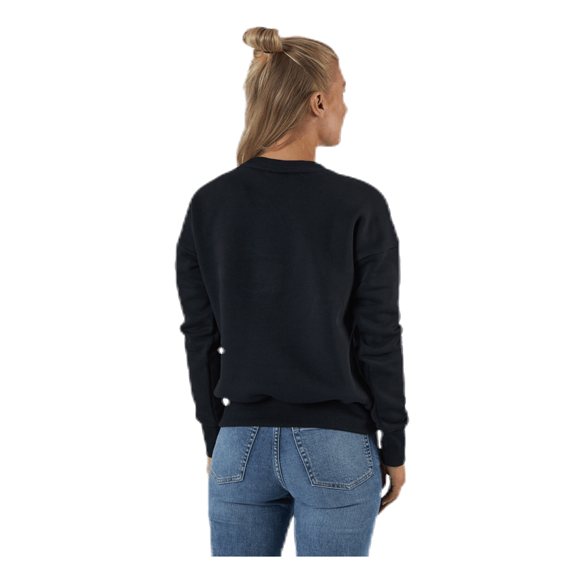 Womens Badge Of Sport Crew Sweatshirt Black