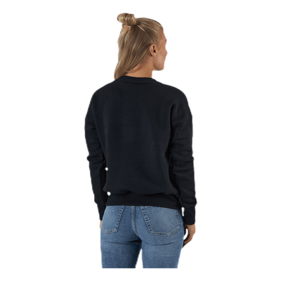 Womens Badge Of Sport Crew Sweatshirt Black