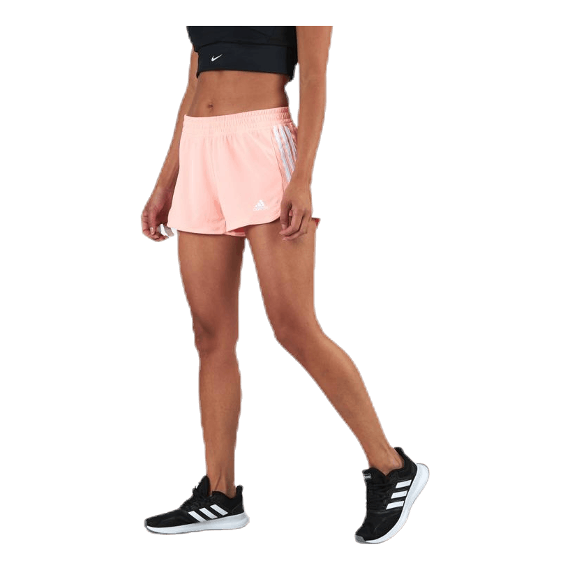 Pacer 3-Stripes Knit Shorts Pink