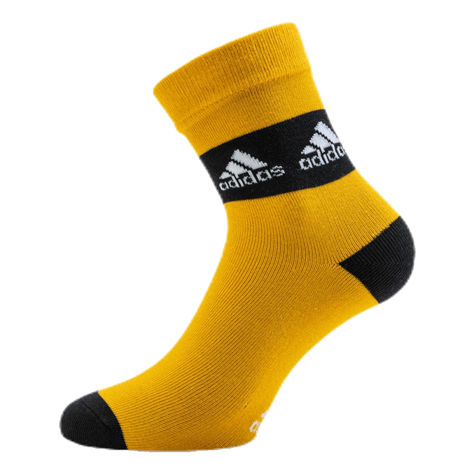 3-Pack Crew Socks Black/Grey/Yellow