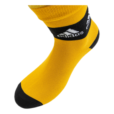 3-Pack Crew Socks Black/Grey/Yellow