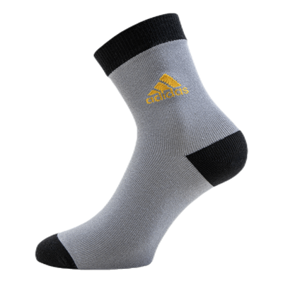 3-Pack Crew Socks Black/Grey/Yellow