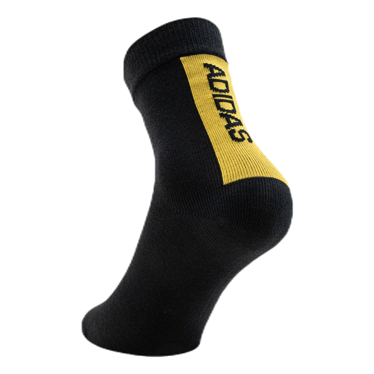 3-Pack Crew Socks Black/Grey/Yellow