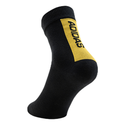 3-Pack Crew Socks Black/Grey/Yellow