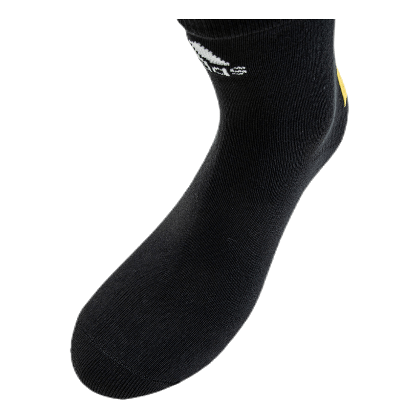 3-Pack Crew Socks Black/Grey/Yellow