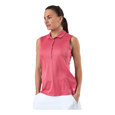 Rotation Sleeveless Polo Pink