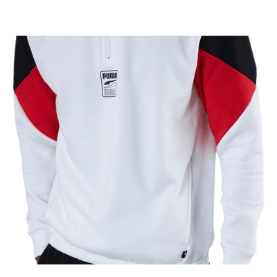 Rebel Half-Zip Fl White