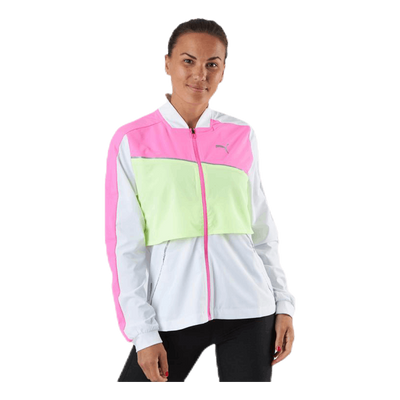 Run Lite Woven Ultra Jacket White/Yellow