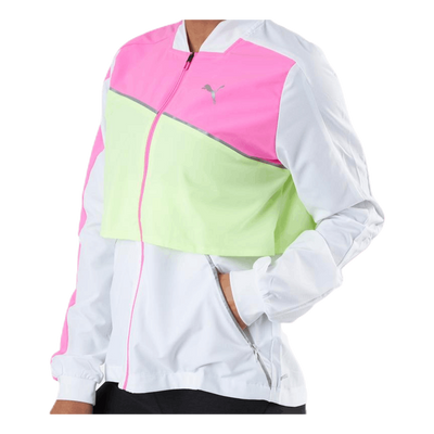 Run Lite Woven Ultra Jacket White/Yellow