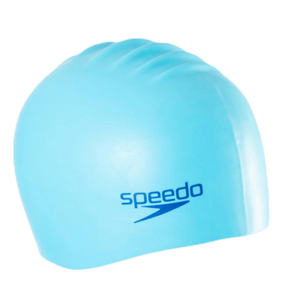 Speedo Silicon Moulded Cap Junior Blue