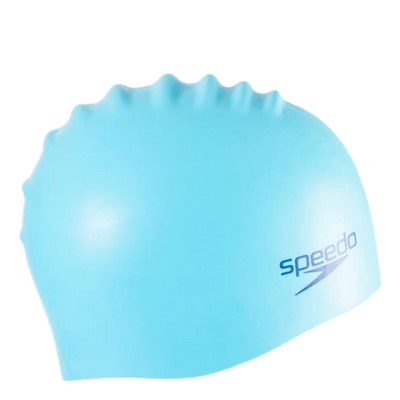 Speedo Silicon Moulded Cap Junior Blue