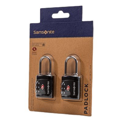 Combi Lock 3 Dial TSA X2 Black