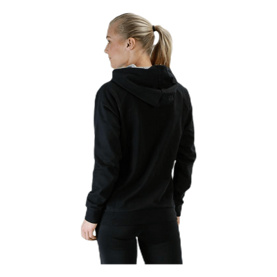 Cotton Logo Hoodie W Black