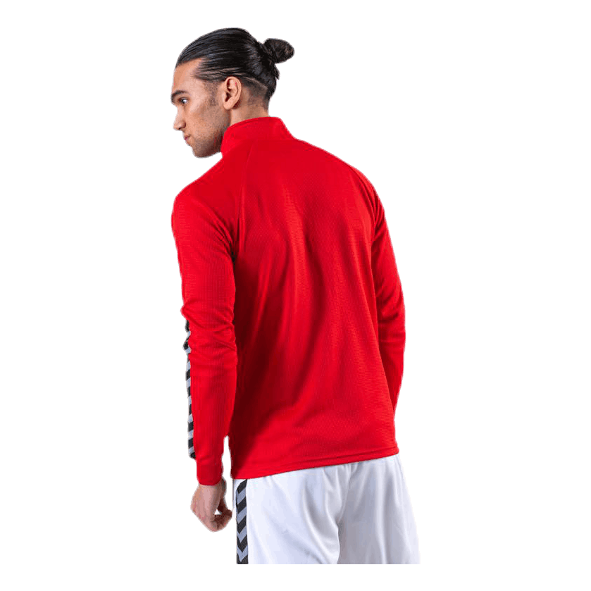 Authentic Poly Zip Jacket Red