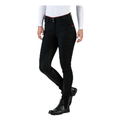 Elina Riding Pants w. Silicon Black