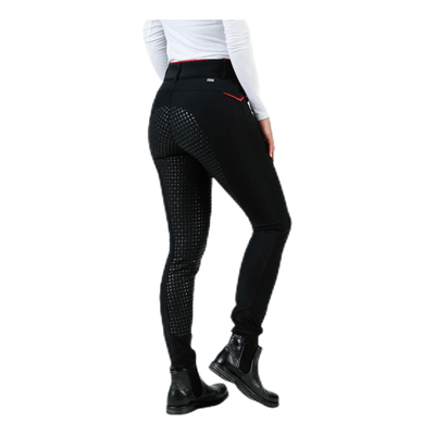 Elina Riding Pants w. Silicon Black