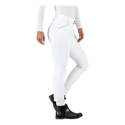 Emily Riding Pants w. Silicon White