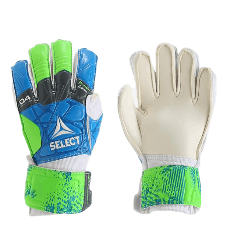 GK Gloves 04 Protection Flat Cut Blue/Green