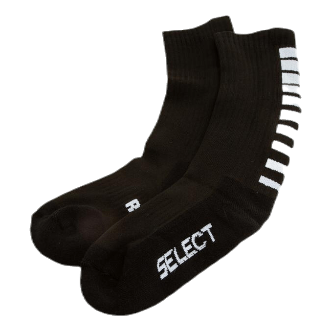 Sports socks striped long Black