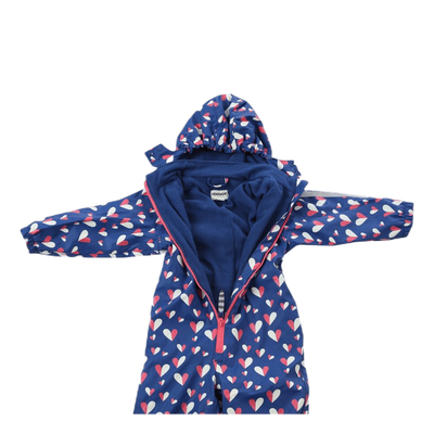 Ruth Fleece Rain Suit Blue