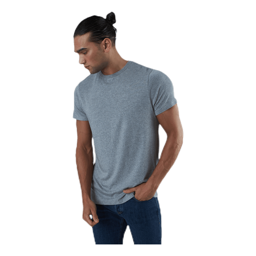 R-neck Bamboo Tee Grey