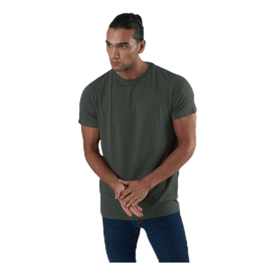 R-neck Bamboo Tee Green