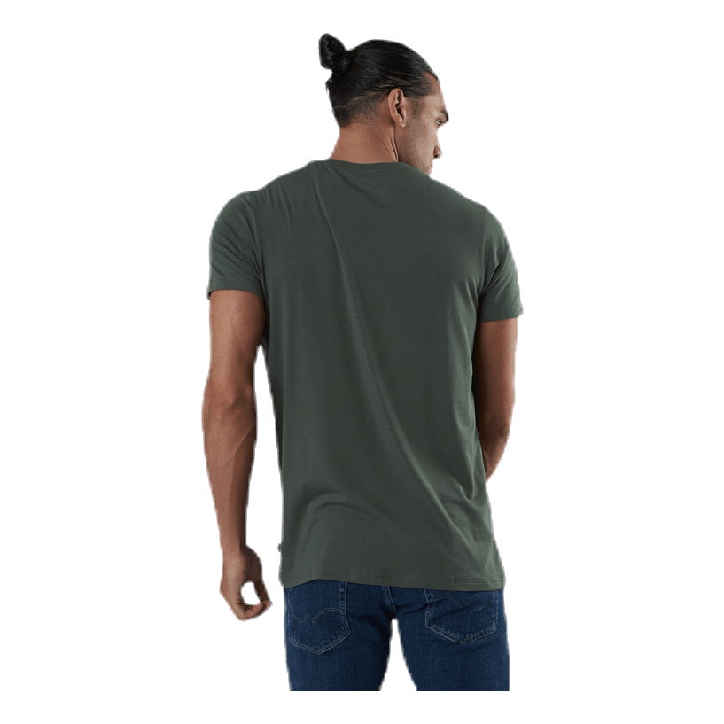 R-neck Bamboo Tee Green