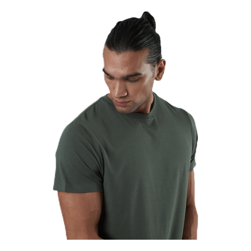 R-neck Bamboo Tee Green