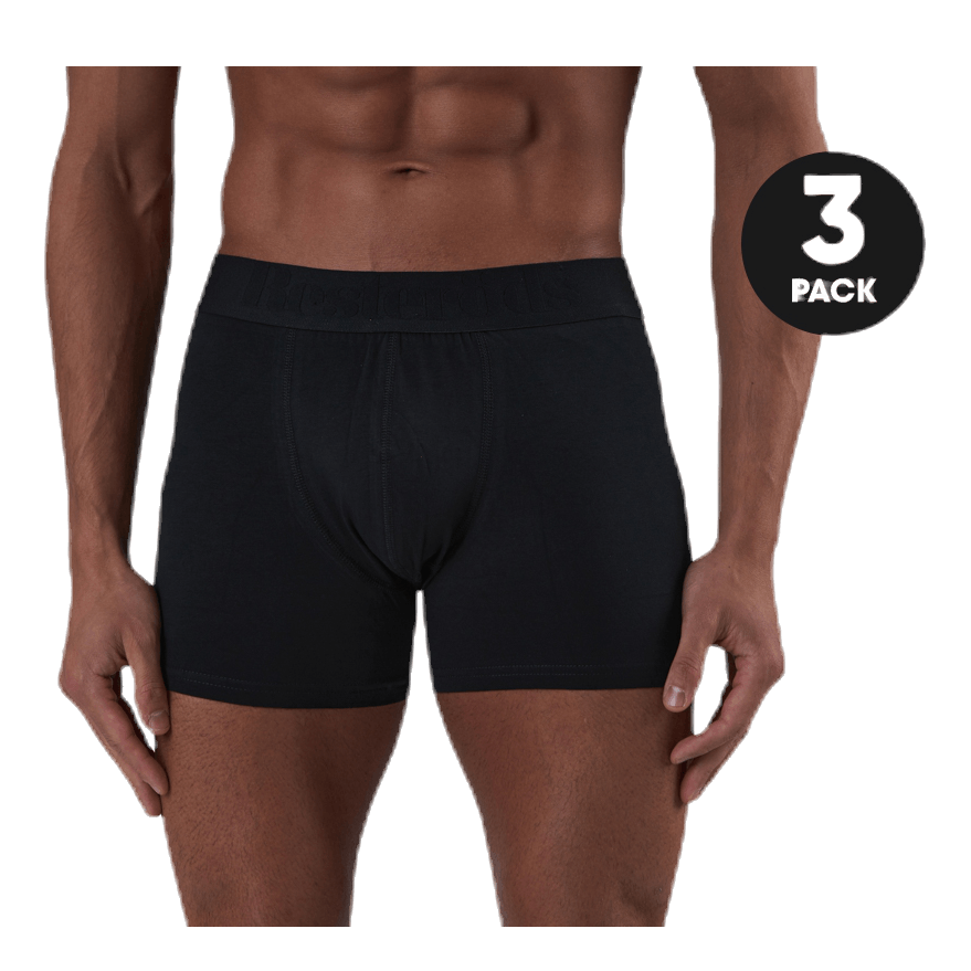 Boxer Organic Cotton 3-pack Black