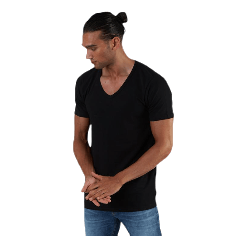 Basic V-Neck Tee S/S Black