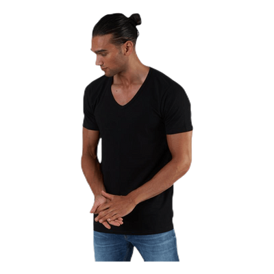 Basic V-Neck Tee S/S Black